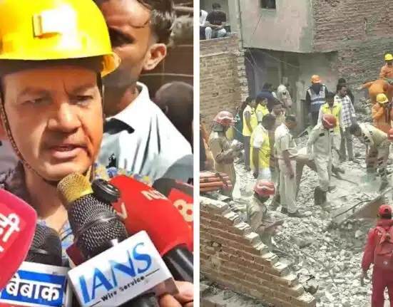 4 killed in four-storey Delhi building collapse, 12 trapped under debris, 14 rescued