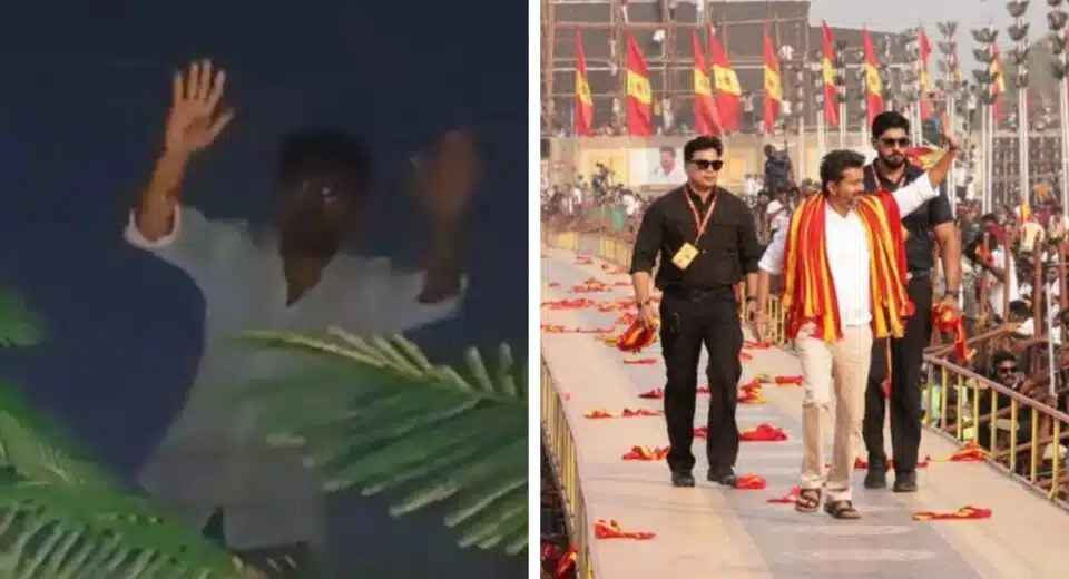 Actor Vijay Shocked, Fan Rocked: Jumps down a tree to meet him in rally in Coimbatore