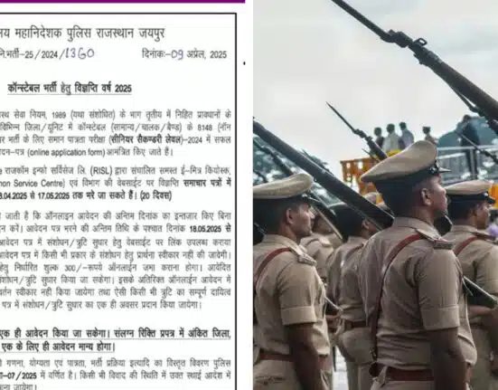 Rajasthan Police Recruitment 2025, 9617 Vacancies Out, Apply from April 28
