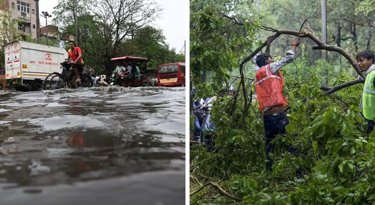 Heavy rain, thunderstorms in Delhi Collapse Houses, Mother and 3 Minor Children Die