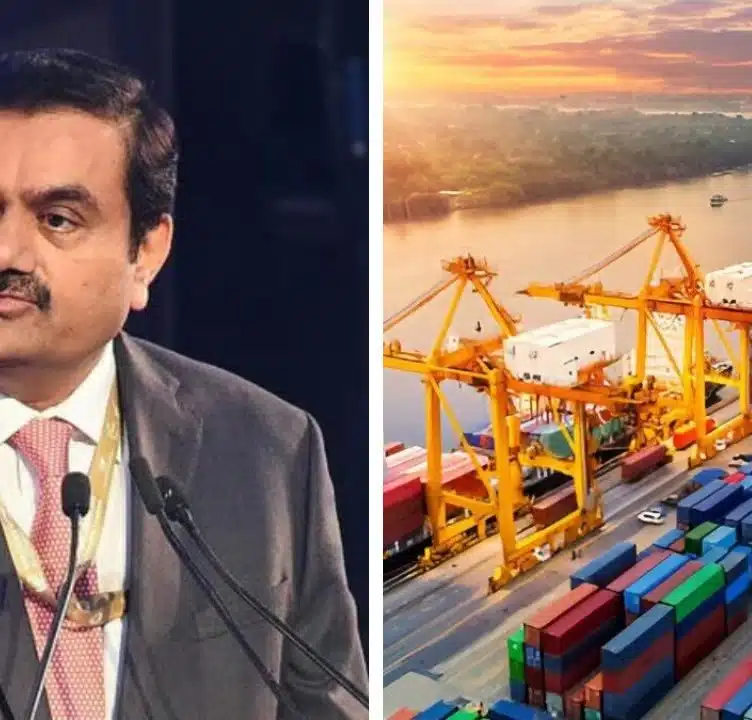 Adani Ports shares rise 5 % to intra-day high of Rs 1,334.30 today
