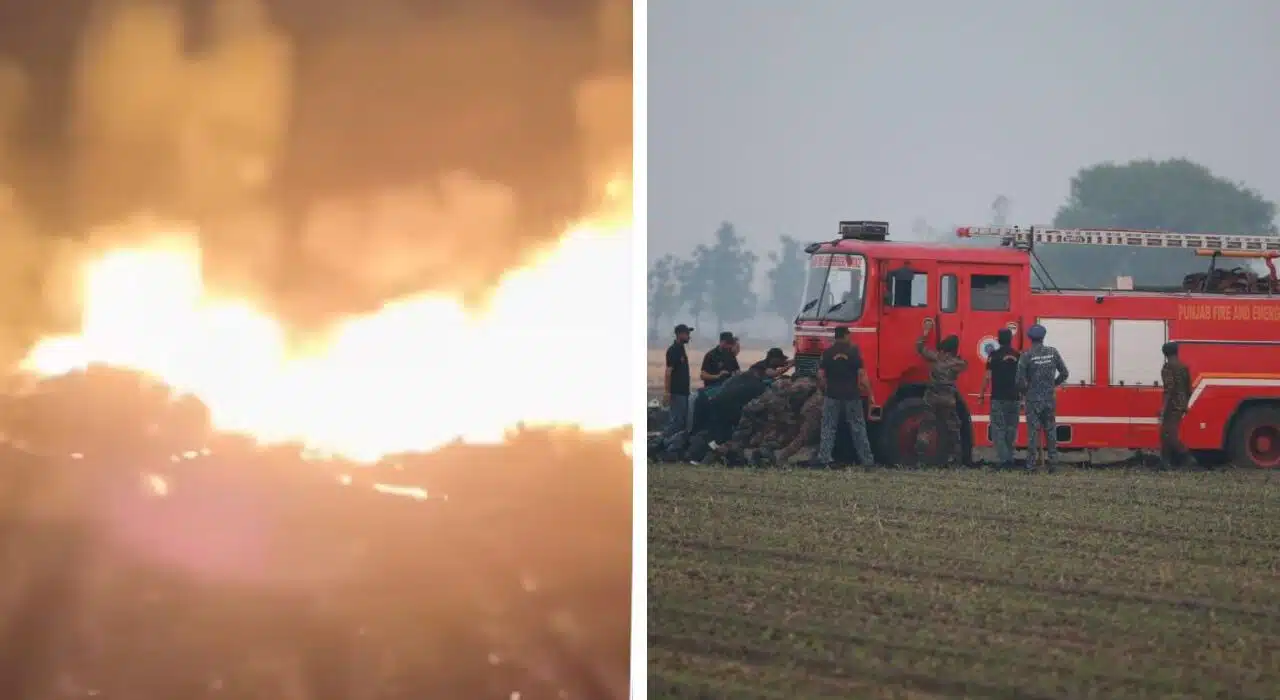 Aircraft crashed in bathinda in Aklian Kalan village: 1 Killed, 9 Others Injured