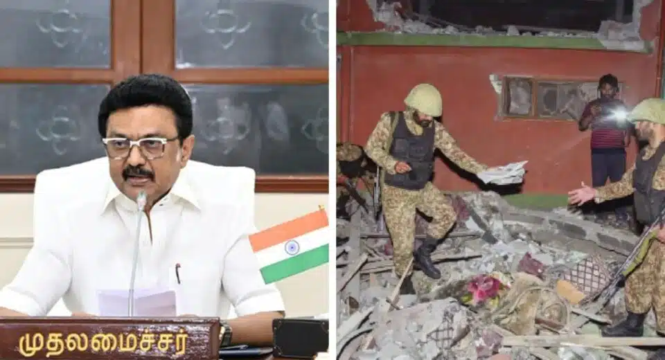Tamil Nadu Chief Minister support Indian Army during Operation Sindoor