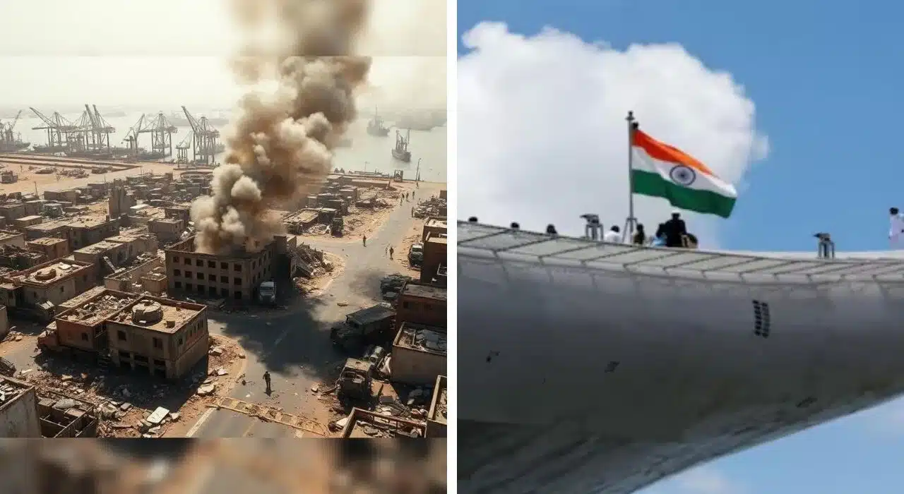 India launched missile strikes at Karachi Port, Various Blasts Put People in Panic
