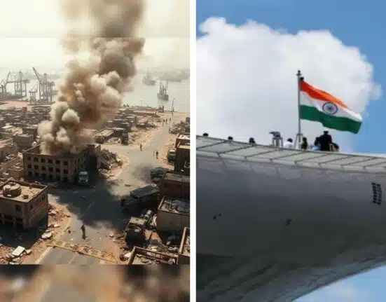 India launched missile strikes at Karachi Port, Various Blasts Put People in Panic