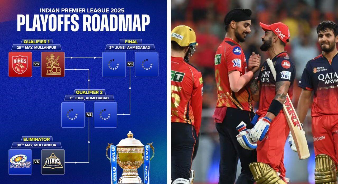 IPL 2025 Playoffs Schedule: Check team plays in Qualifier 1, Qualifier 2, Eliminator