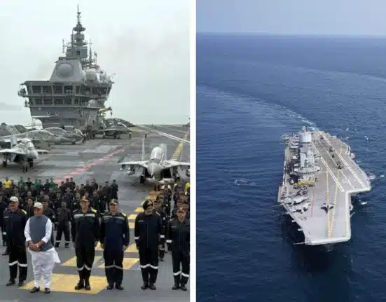 India’s 4th aircraft carrier INS Vikrant Board by Rajnath Singh