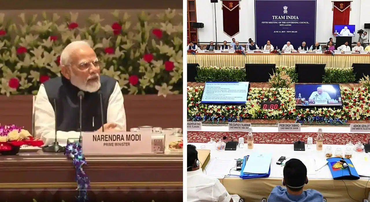 PM Modi Held Niti Aayog Meeting with several CMs at the Bharat Mandapam