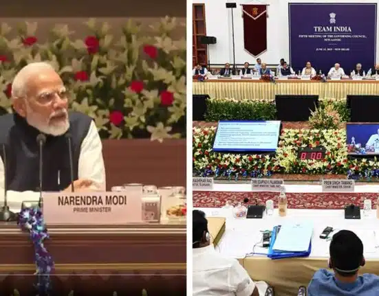 PM Modi Held Niti Aayog Meeting with several CMs at the Bharat Mandapam