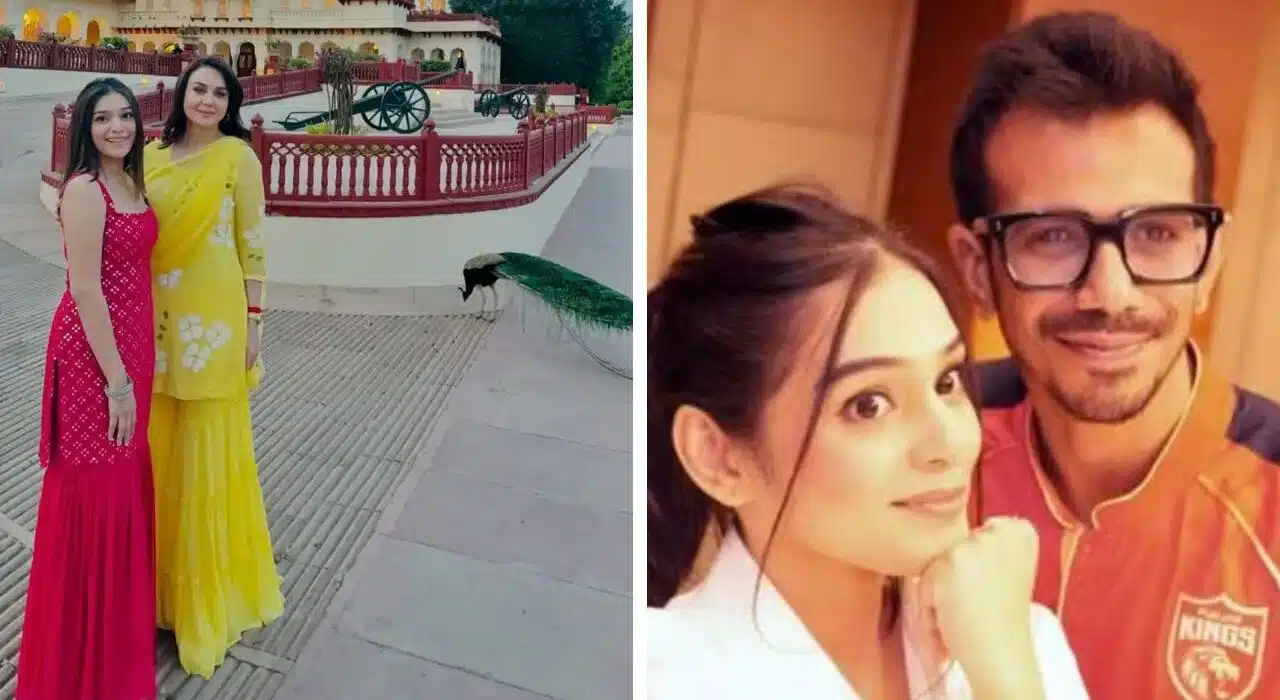 Yuzvendra Chahal Rumoured GF RJ Mahvash poses with Preity Zinta at Rambagh Palace