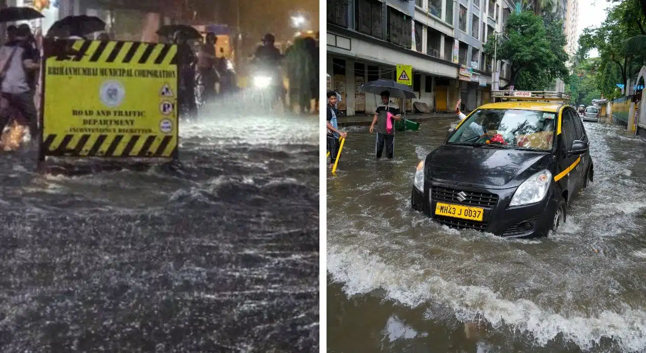 Heavy Rainfall in Maharashtra Cause Hoarding collapse, Waterlogging and traffic games