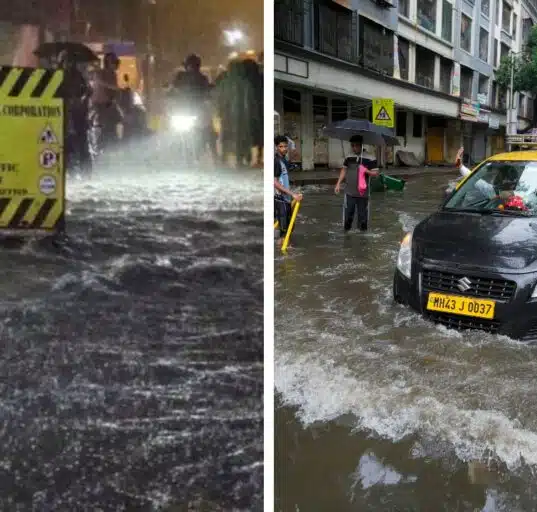 Heavy Rainfall in Maharashtra Cause Hoarding collapse, Waterlogging and traffic games