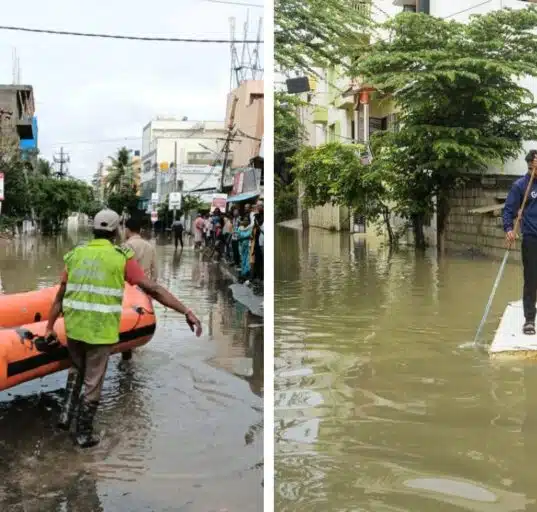 Bengaluru Rain affected areas cleaned before Chief Minister's Visit