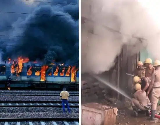 Pune Train Fire Broke Out Incident Occurs due to Passenger Cigarette, No Injured