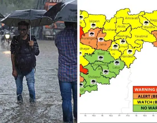Heavy Rain Red Alert Issued in Raigad and other regions in Maharashtra