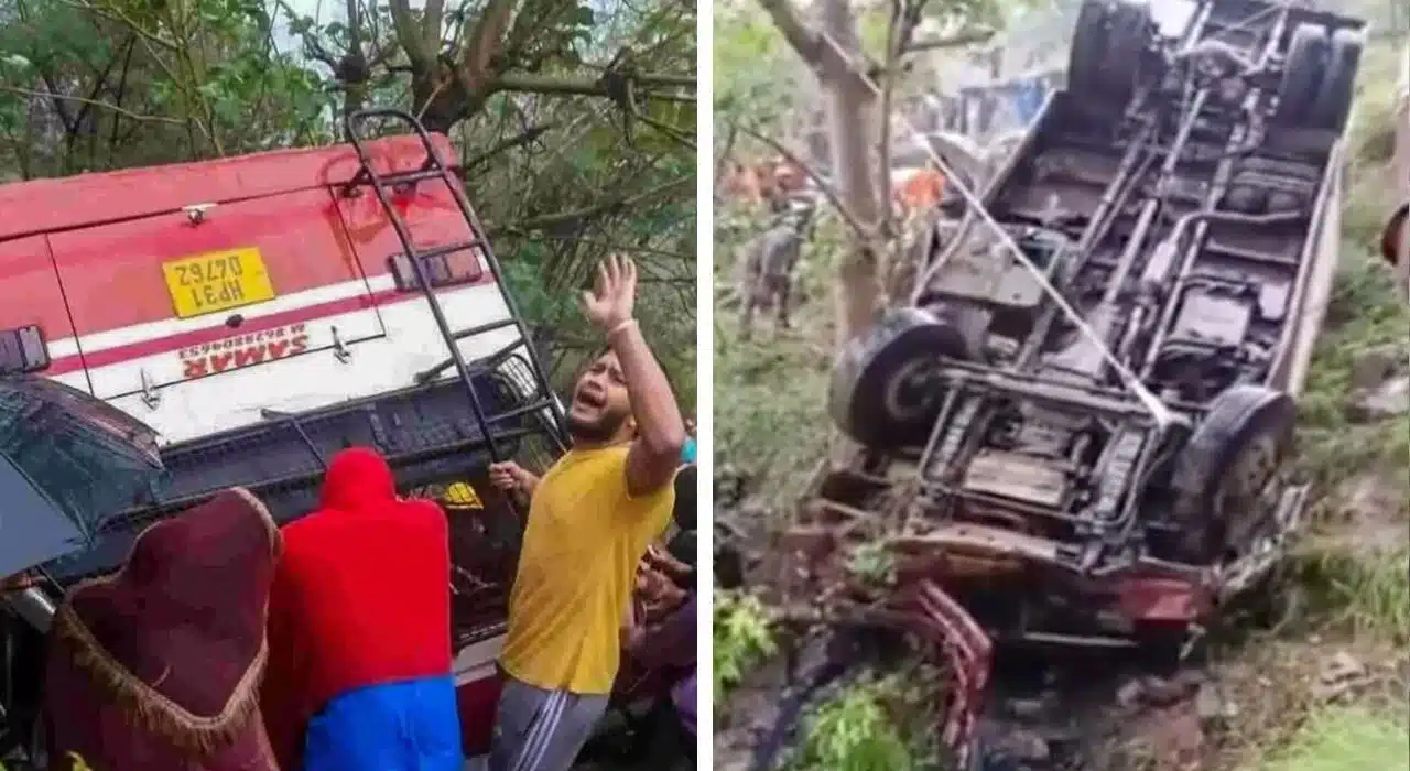 Himachal Mandi Bus Accident: Bus Falls into 200 ft deep gorge, 2 Killed and 20 Injured