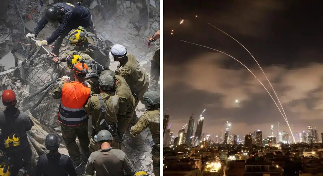 Iran Hit Israel and scattered small bombs on 8th day of Conflict