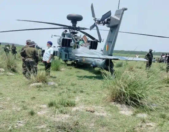 Apache helicopter emergency landing in Uttar Pradesh's Saharanpur over Technical Faults
