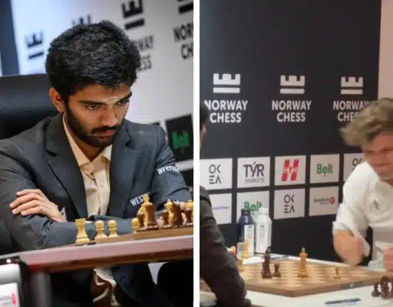 Gukesh beats Magnus Carlsen in Norway Chess 2025 Classical game