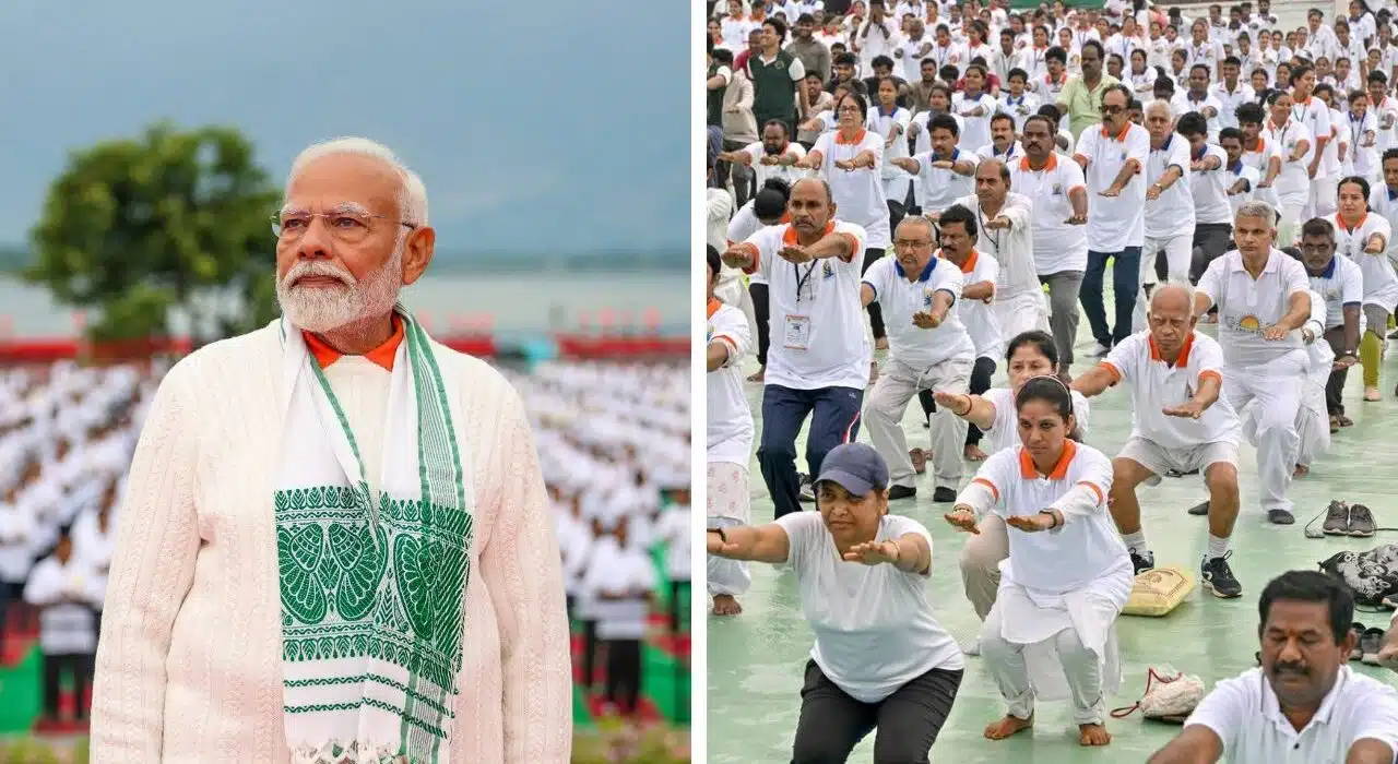 PM Modi International Yoga Day Mega Event in Visakhapatnam