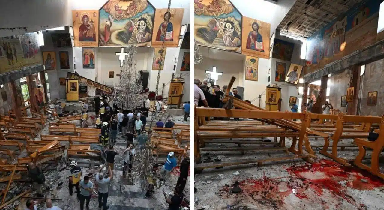 Suicide attack in Damascus Church: 20 killed and dozens of people injured