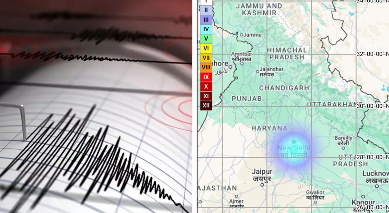 3.2 Magnitude Earthquake Recorded at Faridabad, Haryana, Tremors Occurs in Delhi
