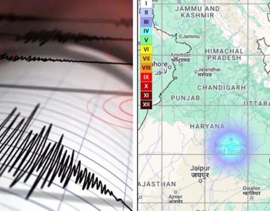 3.2 Magnitude Earthquake Recorded at Faridabad, Haryana, Tremors Occurs in Delhi
