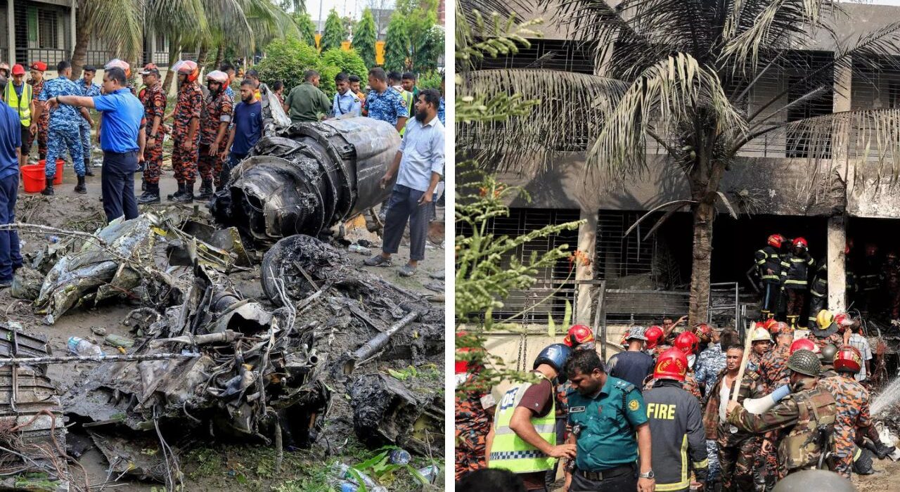 Bangladesh Air Force training Jet Crashed Into Dhaka School: 27 Killed, Over 160 Injured