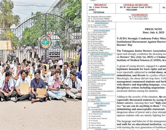 CAIMS Private Medical College of Telangana suspends 64 MBBS Interns over Non Payments Protest
