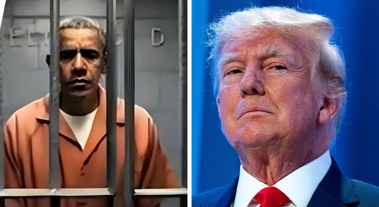 Trump Post AI Video shows Obama handcuffed, put in jail in 2016 Election Fraud Charges