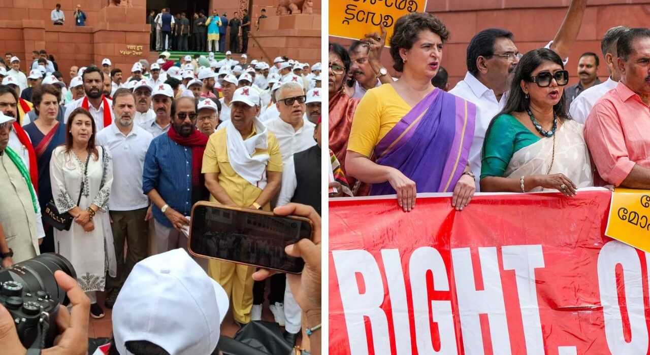 Delhi Police Stop INDIA bloc's protest march led by Rahul Gandhi to EC