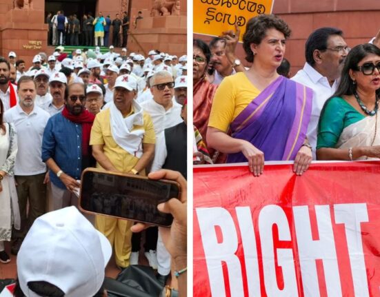 Delhi Police Stop INDIA bloc's protest march led by Rahul Gandhi to EC
