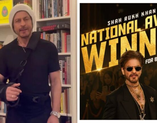 Injured Shah Rukh Khan won first National Award for Best Actor in 71st National Film Awards