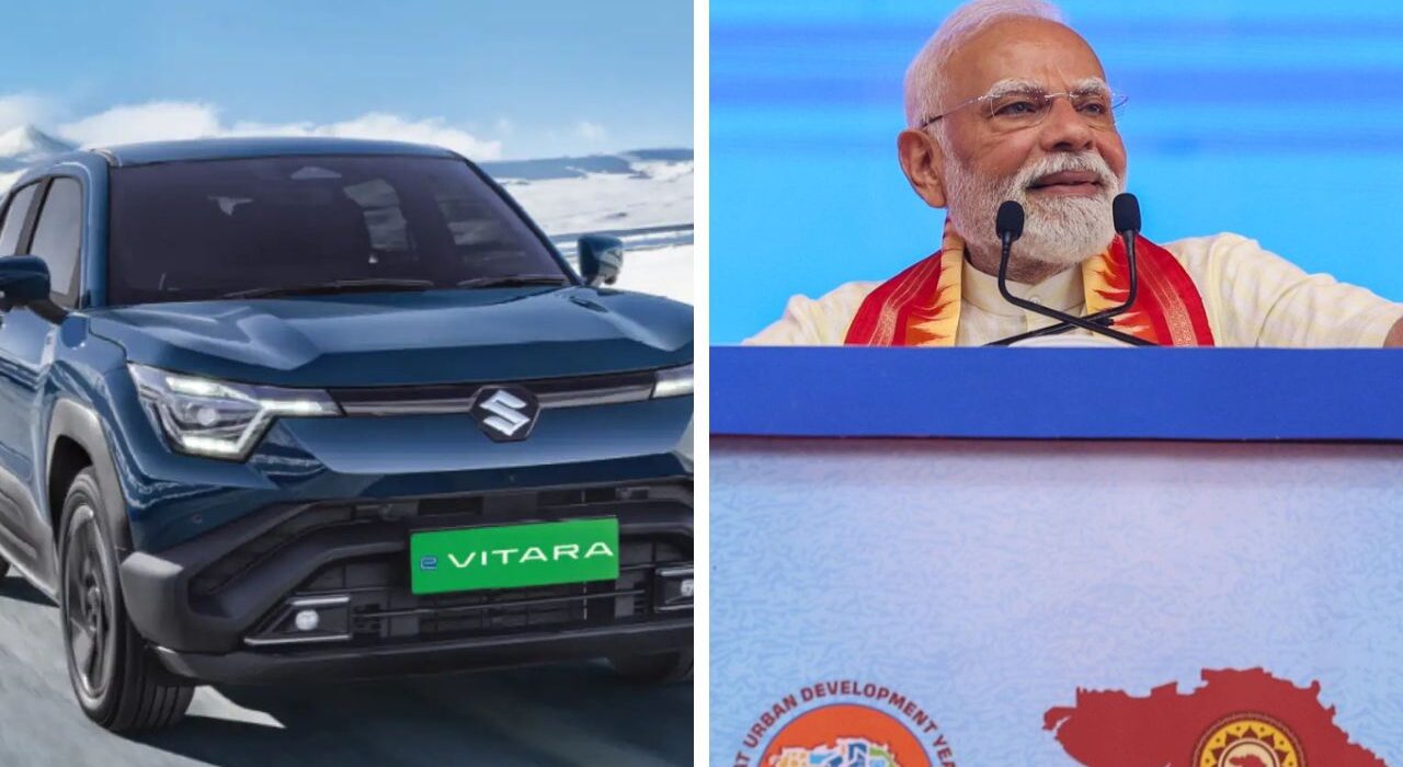PM Modi Launches Maruti's e-VITARA In Gujarat for Global Export