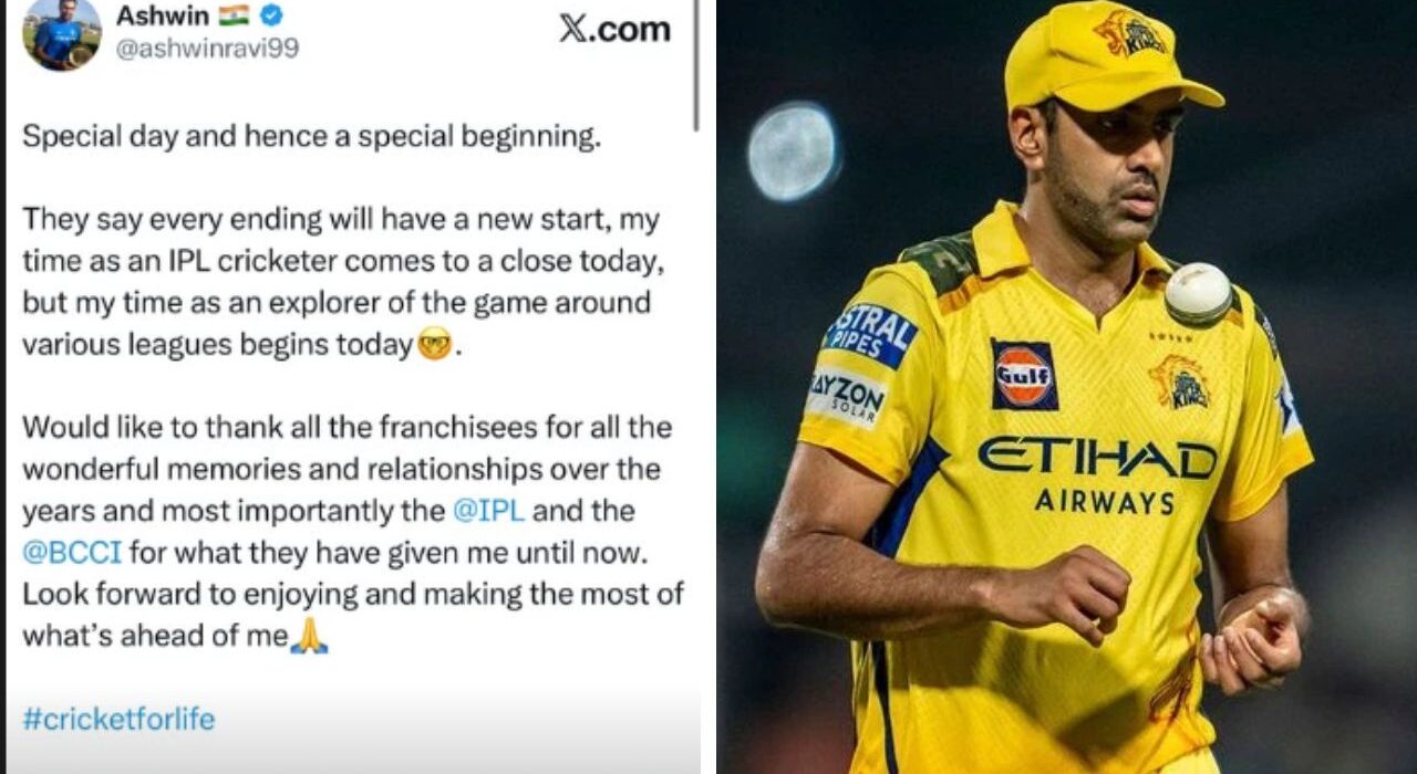 R Ashwin Ends his IPL Era by announce retirement, hints at 'new beginning'