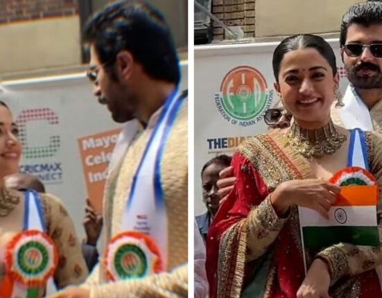 Vijay Deverakonda, Rashmika Mandanna join India Day Parade in New York