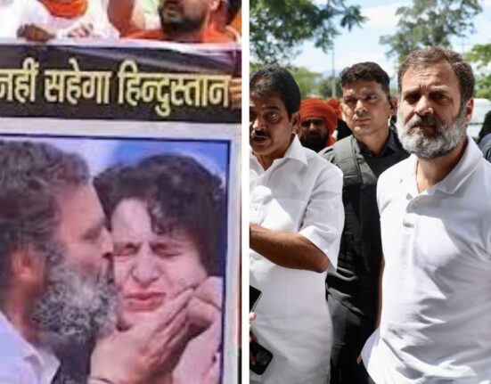 BJP Protesters Clash with Rahul Gandhi Convoy in Raebareli