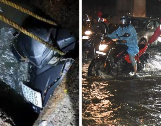 Heavy rains flooded Hyderabad killed biker, CM Orders Emergency Teams