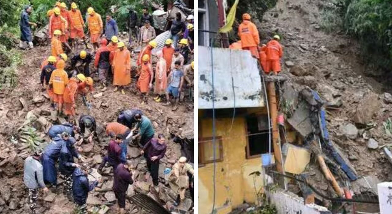Himachal landslide Hits Kullu, Kills women and our family members trapped