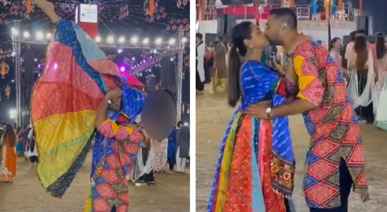 NRI couple face backslash Kiss At Gujarat Garba Ground