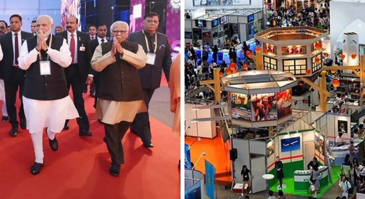 PM Reach Greater Noida on Inauguration of Uttar Pradesh International Trade Show-2025