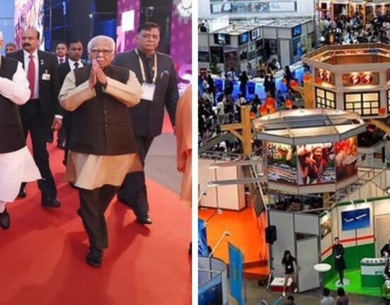 PM Reach Greater Noida on Inauguration of Uttar Pradesh International Trade Show-2025