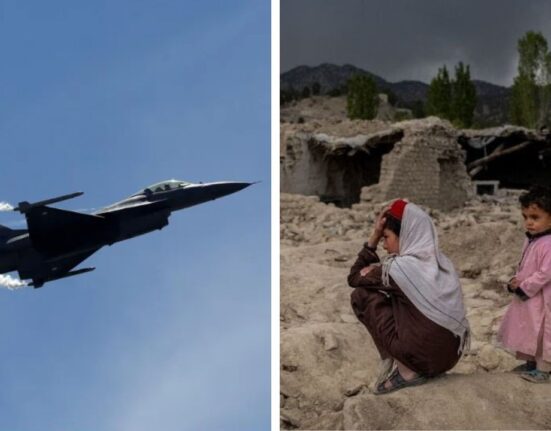 Pakistan Air Force dropped eight LS-6 bombs on Matre Dara village, 30 Dead