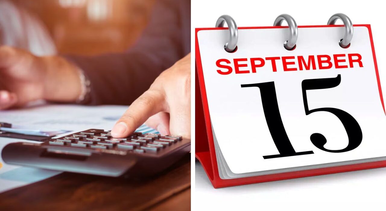 September 15 Advance Tax Payment Deadline: Charge 1 % a month on the shortfall for three months