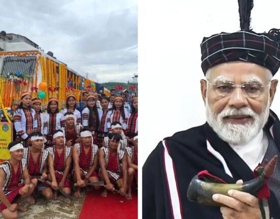 PM Modi flag off first railway line Rajdhani Express Today in Mizoram
