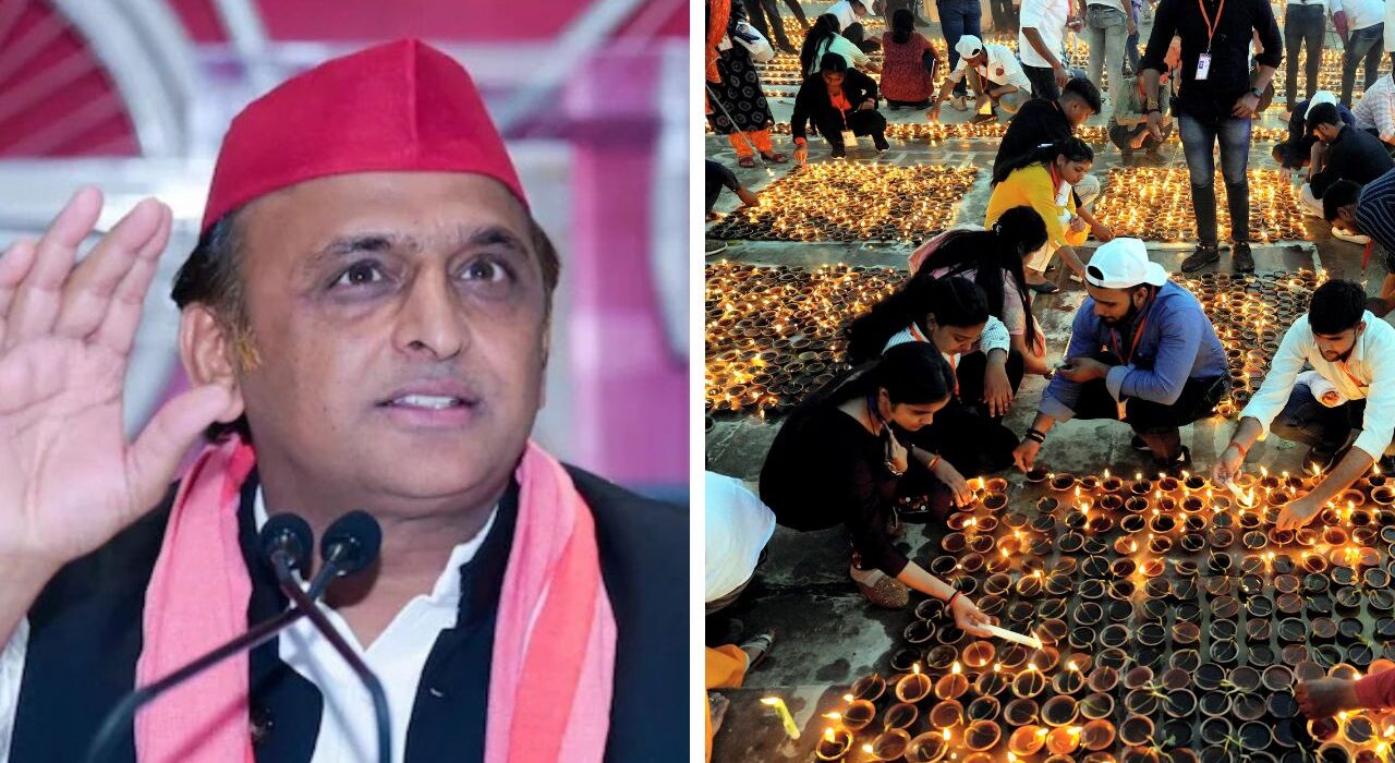 Akhilesh Yadav slams Ayodhya Deepotsav, People Collecting Oil From Extinguished Diyas