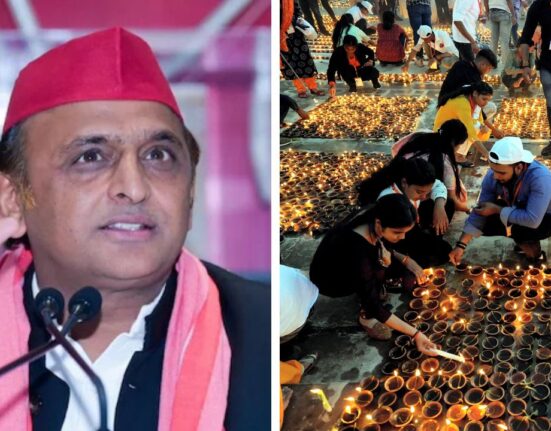 Akhilesh Yadav slams Ayodhya Deepotsav, People Collecting Oil From Extinguished Diyas