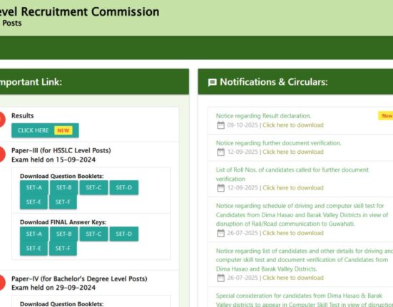 Assam SLRC Declares ADRE Grade III Results for 7,650 Posts