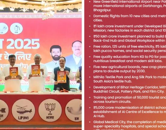 BJP released NDA's 'Sankalp Patra', 1 Crore Government Jobs, 1 Crore Lakhpati Didis