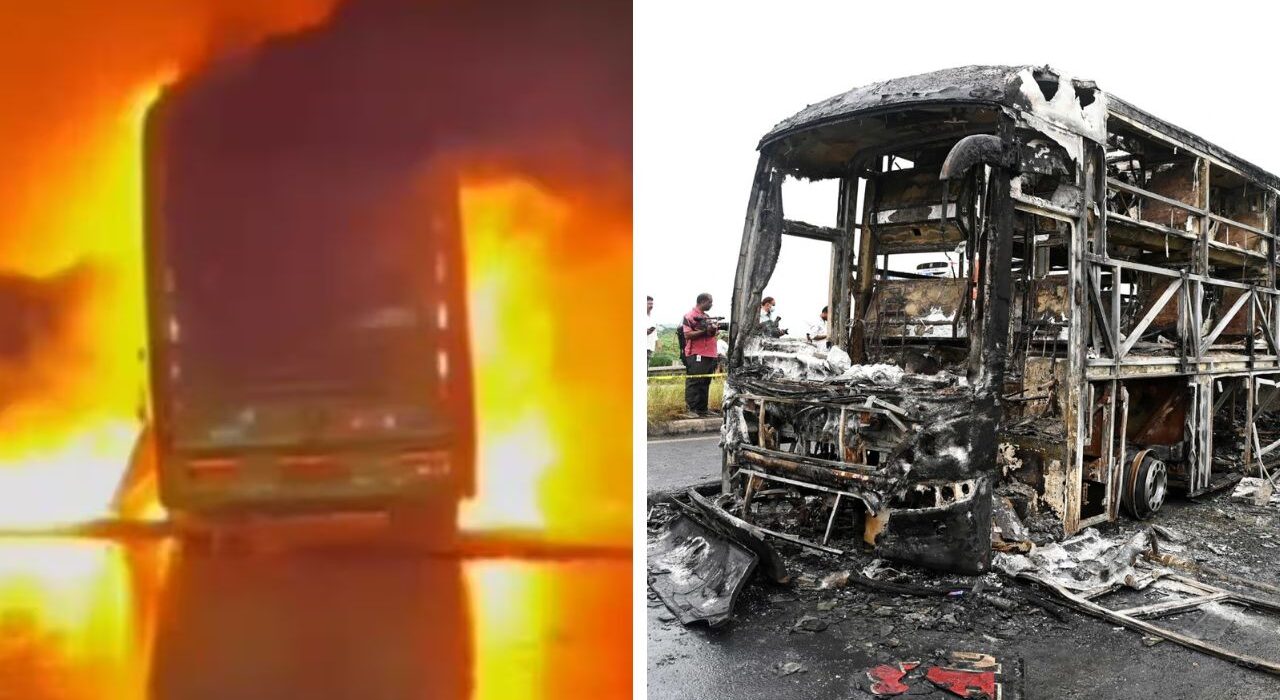 Deadly Bus Fire on Hyderabad-Bengaluru Route Kills 20 in Andhra Pradesh